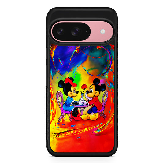 Mickey and Minnie Valentines Day Google Pixel 9 Case | Google Pixel 9 Protective Rubber Case