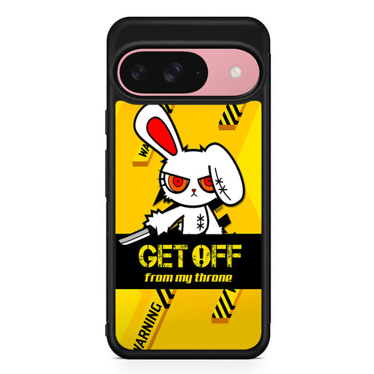 Angry Bunny Throne Google Pixel 9 Case | Google Pixel 9 Protective Rubber Case