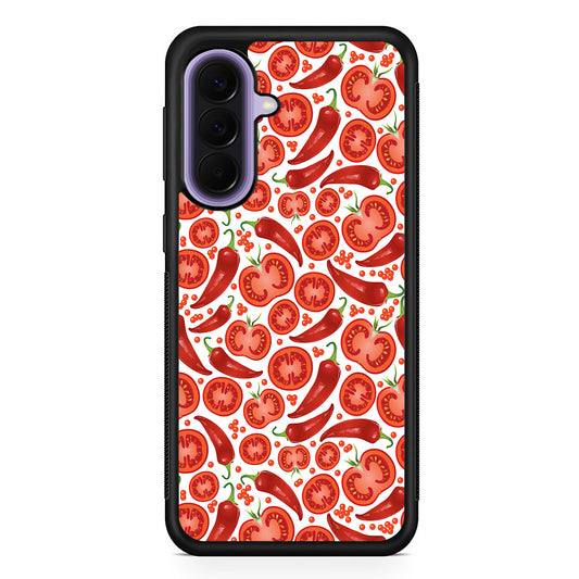 Tomatoes and Chili Peppers Samsung Galaxy A57 Case | Slim Samsung Galaxy A57 Rubber Case
