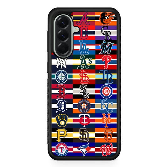 All MLB Teams Jersey Samsung Galaxy A56 Case | Samsung Galaxy A56 Protective Rubber Case