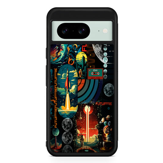 Travel Future Worlds Space Google Pixel 8 Case | Durable Protective Cover for Google Pixel 8