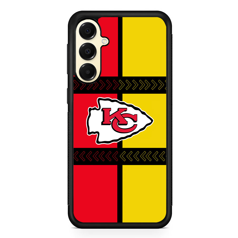 NFL Kansas City Chiefs Colorful Samsung Galaxy A16 Case | Slim Rubber Samsung Galaxy A16 Case