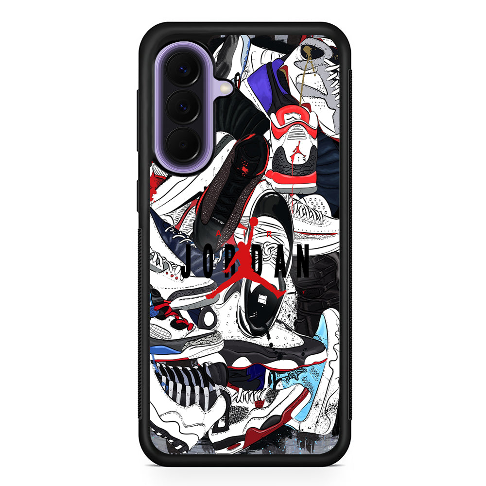 Air Jordan Scattered Collection Samsung Galaxy A57 Case | Slim Samsung Galaxy A57 Rubber Case