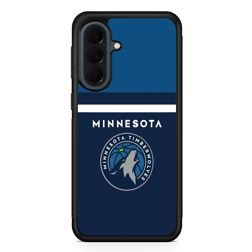 NBA Minnesota Timberwolves Jersey Samsung Galaxy A37 Case | Samsung Galaxy A37 Rubber Phone Case