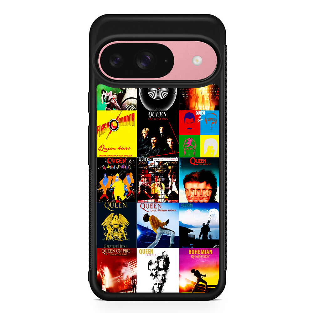 Queen Album Aesthetic Google Pixel 9 Case | Google Pixel 9 Protective Rubber Case