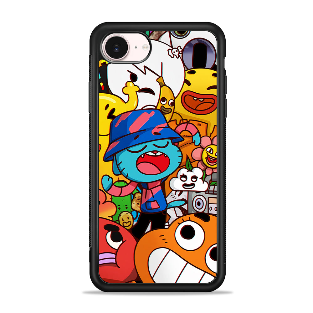 Gumball and Friends Doodle iPhone 17e Case - Silicone Case