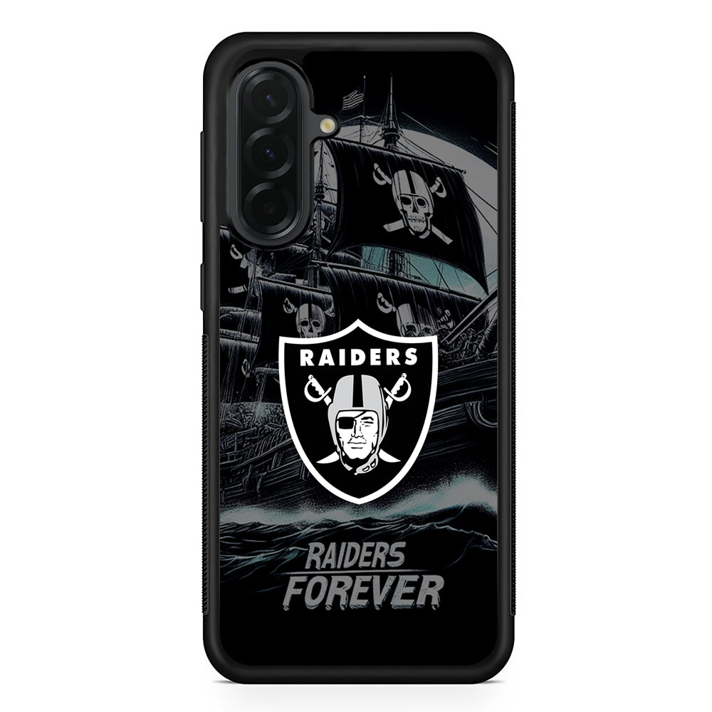 NFL Las Vegas Raiders Forever Samsung Galaxy A36 Case | Protective Rubber Cover