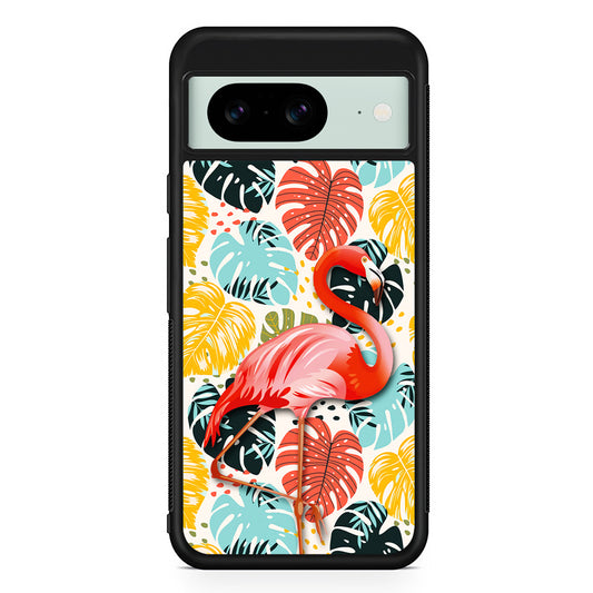 Flamingo Stand in Beauty Google Pixel 8 Case | Durable Protective Cover for Google Pixel 8