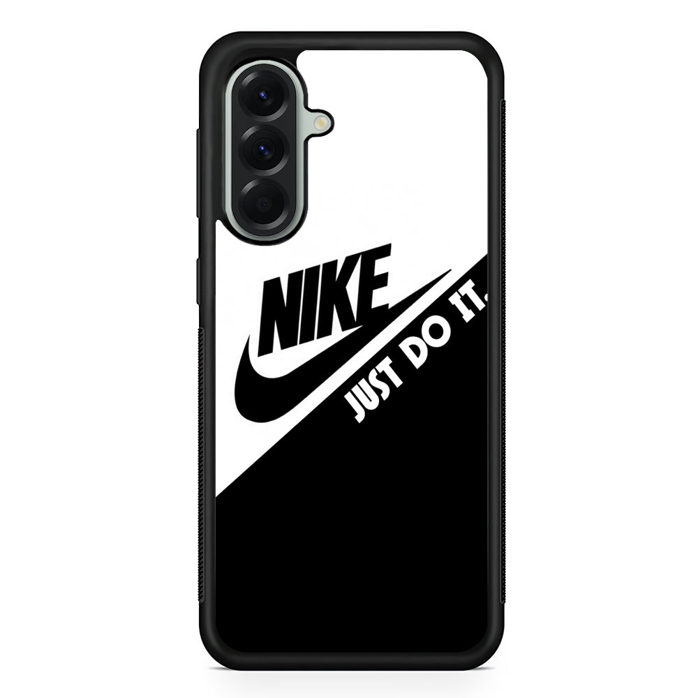 Nike White Black Combination Samsung Galaxy A56 Case | Durable Samsung Galaxy A56 Cover