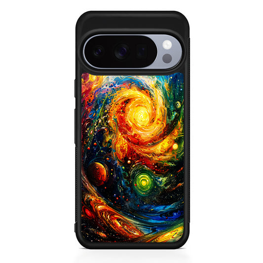 Cosmic Space World of Planets Google Pixel 10 Pro Case | Slim Google Pixel 10 Pro Rubber Case