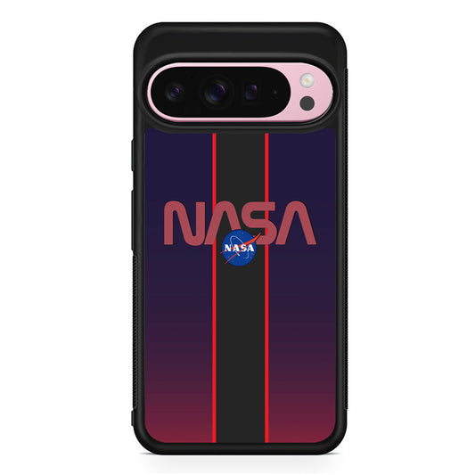 Nasa Stripe Line Red Google Pixel 9 Pro XL Case | Protective Cover