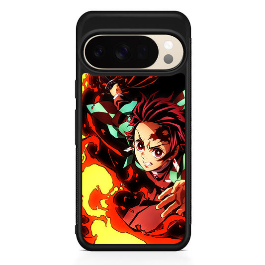Demon Slayer Tanjiro Battle Mode Google Pixel 10 Pro XL Case | Slim Google Pixel 10 Pro XL Protective Case