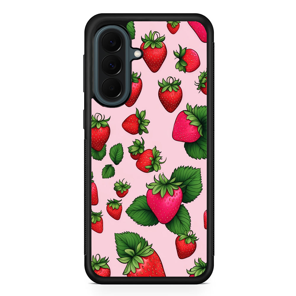 Strawberry Summer Fruit Samsung Galaxy A37 Case | Samsung Galaxy A37 Rubber Phone Case