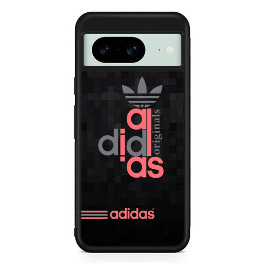 Adidas Original All Black Google Pixel 8 Case | Durable Protective Cover for Google Pixel 8