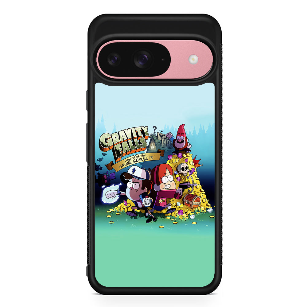 Gravity Falls Gnome Gemulets Google Pixel 9 Case | Google Pixel 9 Protective Rubber Case