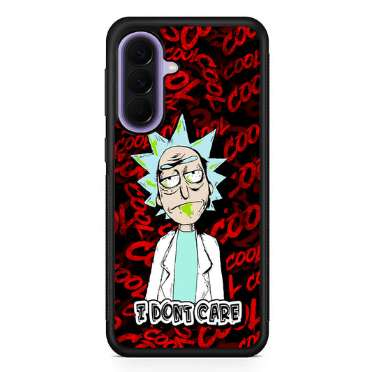 Dr Rick I Don't Care Samsung Galaxy A57 Case | Slim Samsung Galaxy A57 Rubber Case