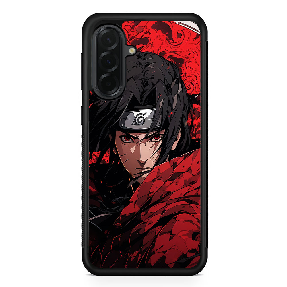 Itachi Uchiha Red Clothes Samsung Galaxy A36 Case | Protective Rubber Cover