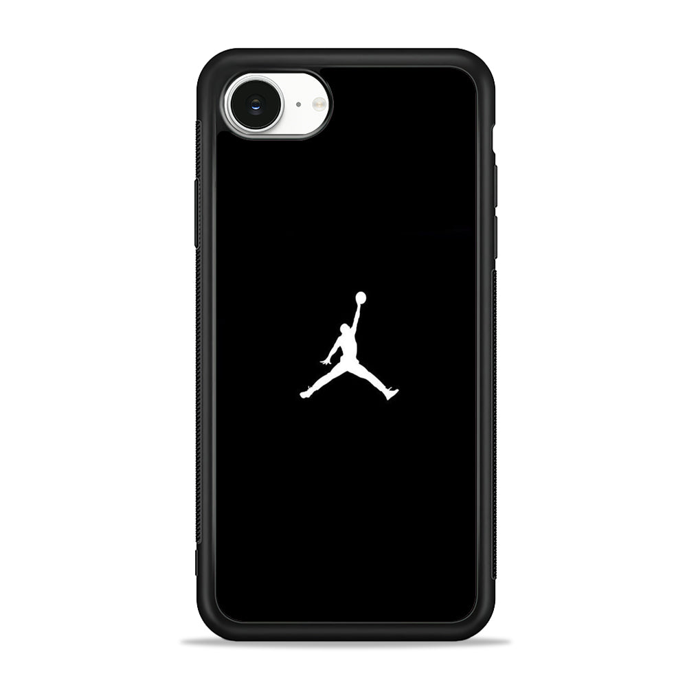 Jordan Black White iPhone 16e Case - Slim Silicone Case