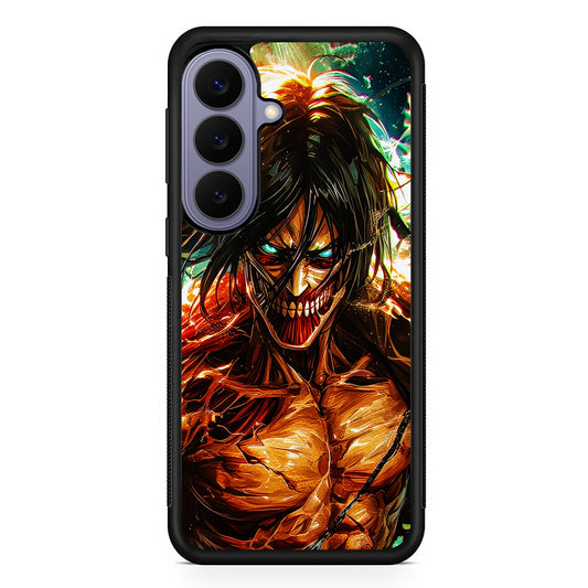 Attack on Titan Eren's Form Samsung Galaxy S26 Case | Durable Rubber Case for Samsung Galaxy S26