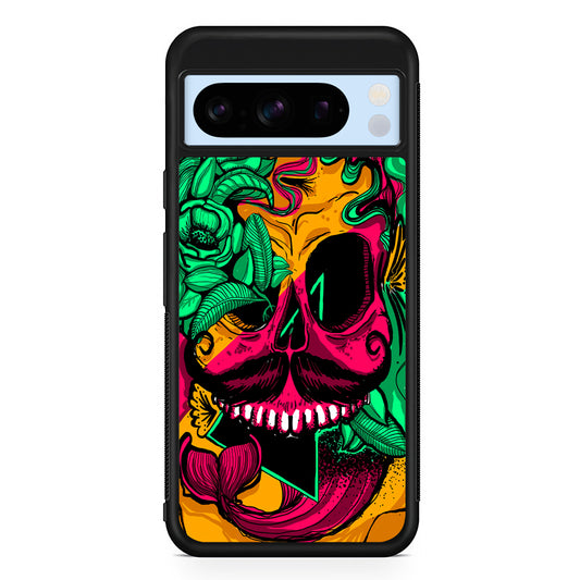 Pirates Skull Artistic Art Google Pixel 8 Pro Case | Slim Rubber Case for Google Pixel 8 Pro