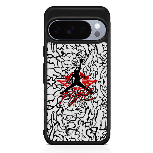 Air Jordan Endemic Patern Google Pixel 10 Pro Case | Slim Google Pixel 10 Pro Rubber Case