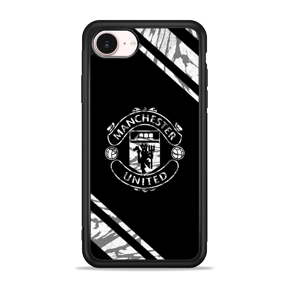 Manchester United Black Emblem iPhone 17e Case - Silicone Case