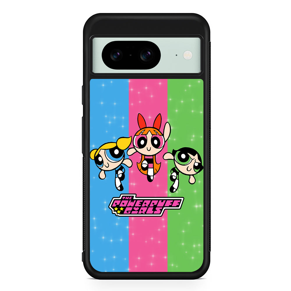 The Powerpuff Girls Character Google Pixel 8 Case | Durable Protective Cover for Google Pixel 8