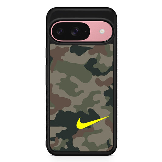 Nike Camo Yellow Alert Google Pixel 9 Case | Durable Google Pixel 9 Cover