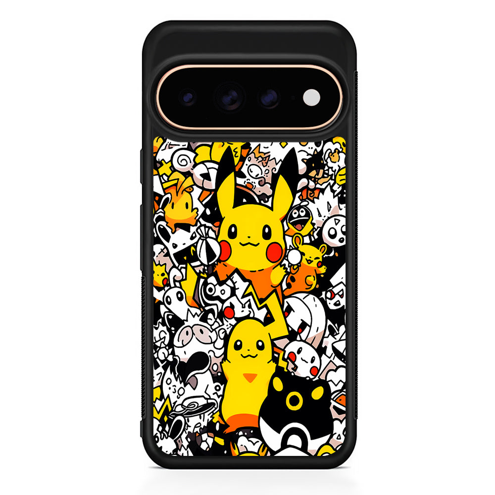 Pokemon Pikachu Doodle Google Pixel 11 Pro Case - Stylish Protective Phone Case