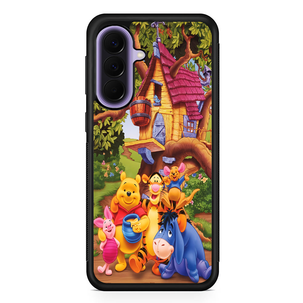 Winnie The Pooh Family Character Samsung Galaxy A57 Case | Slim Samsung Galaxy A57 Rubber Case