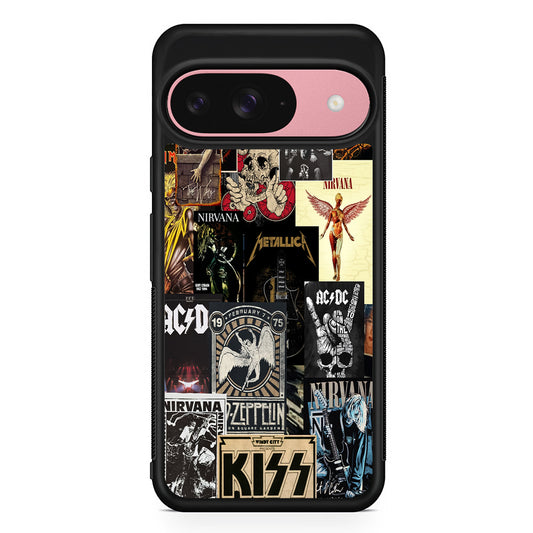 Heavy Metal Rock Music Band Google Pixel 9 Case | Google Pixel 9 Protective Rubber Case