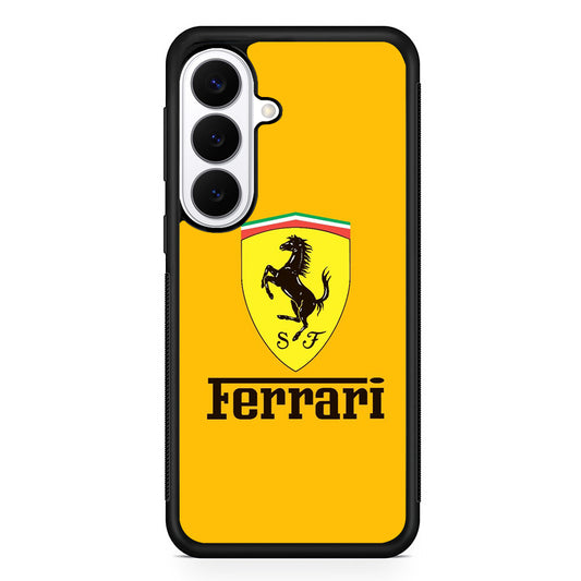 Ferrari Yellow Backdrop Samsung Galaxy S26 Plus Case | Lightweight Protective Cover for Galaxy S26 Plus