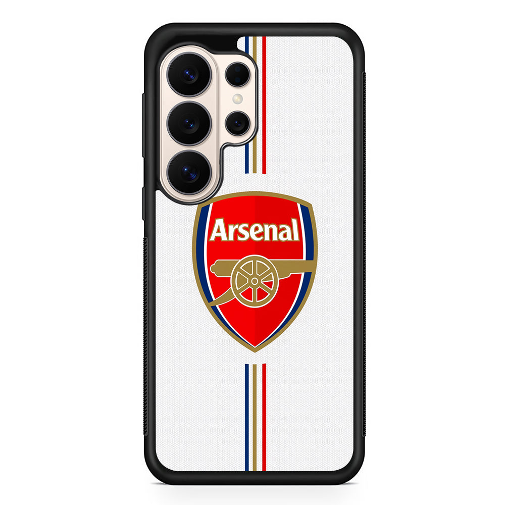 Arsenal Emblem Stripe Line Samsung Galaxy S26 Ultra Case | Slim Protective Case for Samsung Galaxy S26 Ultra