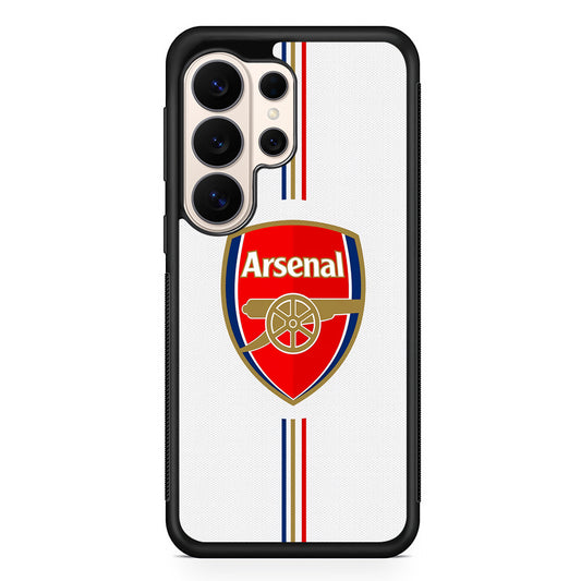 Arsenal Emblem Stripe Line Samsung Galaxy S26 Ultra Case | Slim Protective Case for Samsung Galaxy S26 Ultra