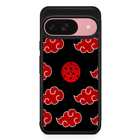 Sharingan and Akatsuki Naruto Google Pixel 9 Case | Google Pixel 9 Protective Rubber Case