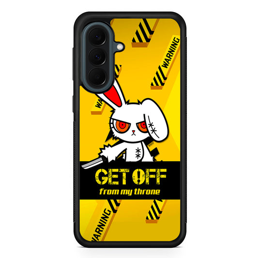 Angry Bunny Throne Samsung Galaxy A37 Case | Samsung Galaxy A37 Rubber Phone Case