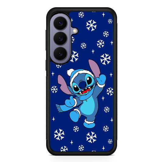 Stitch Navy Winter Samsung Galaxy S26 Case | Durable Rubber Case for Samsung Galaxy S26