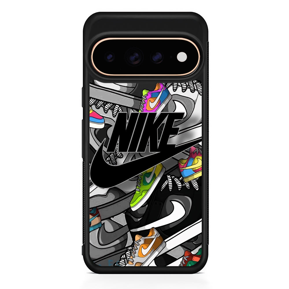 Nike Collection Shoes Black Logo Google Pixel 11 Pro Case - Stylish Protective Phone Case