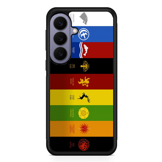 Game Of Thrones Flag Slogan Samsung Galaxy S26 Case | Durable Rubber Case for Samsung Galaxy S26