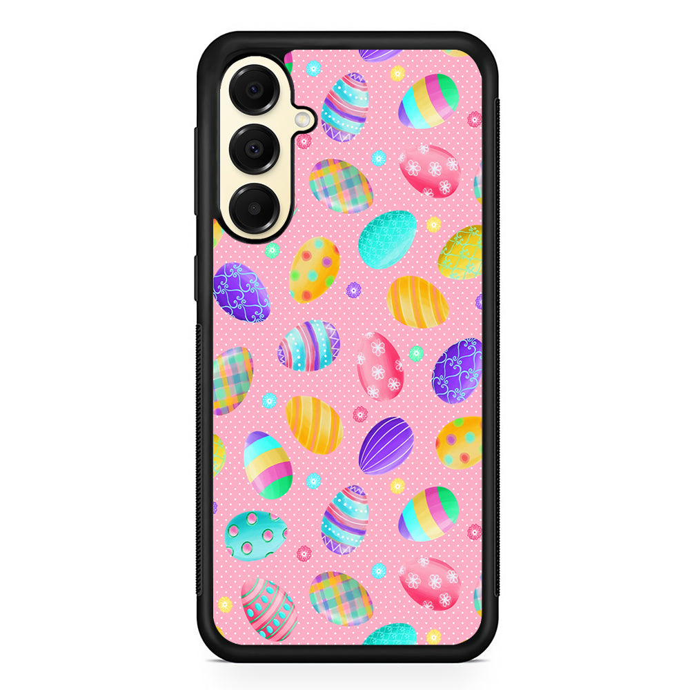 Cute Easter Pastel Eggs Samsung Galaxy A16 Case | Slim Rubber Samsung Galaxy A16 Case