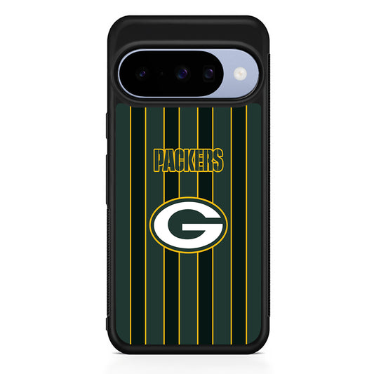 NFL Green Bay Packers Yellow Line Google Pixel 10 Case | Google Pixel 10 Rubber Protective Case