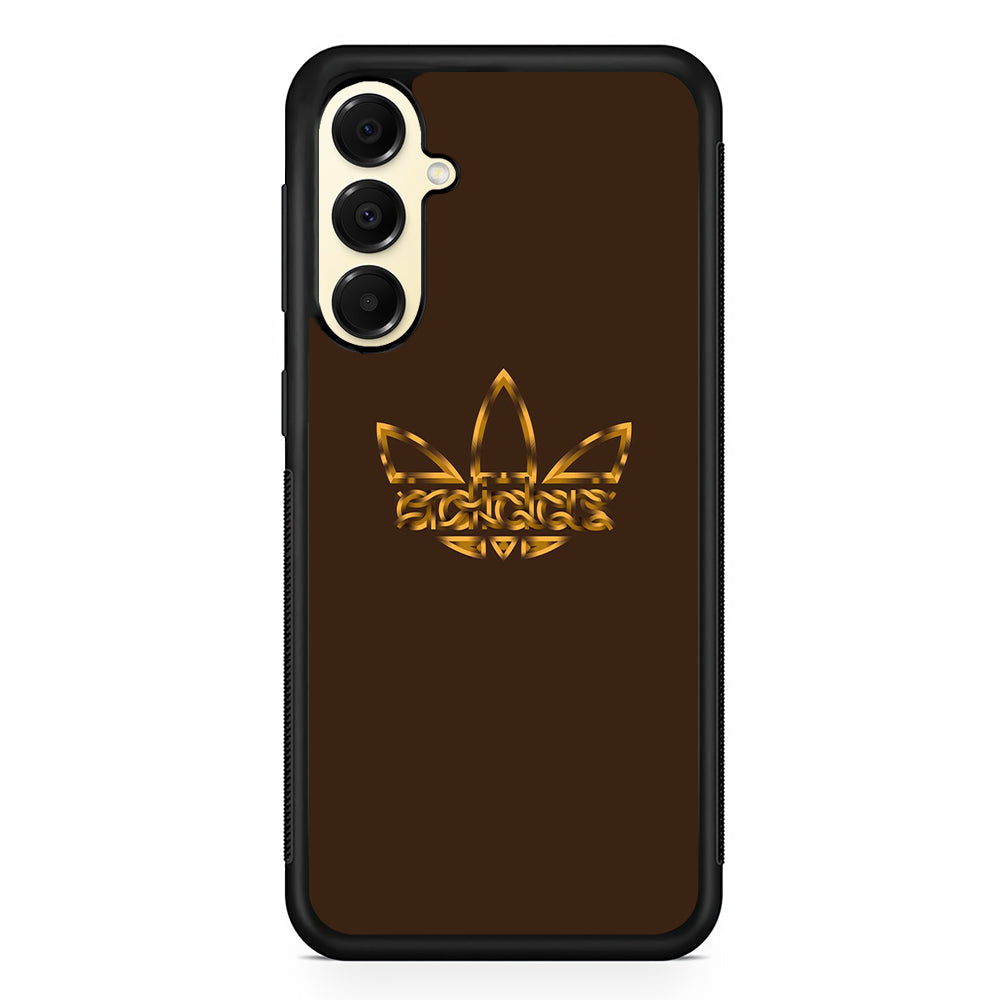 Adidas Royal Gold Chocolate Samsung Galaxy A16 Case | Slim Rubber Case for Samsung Galaxy A16