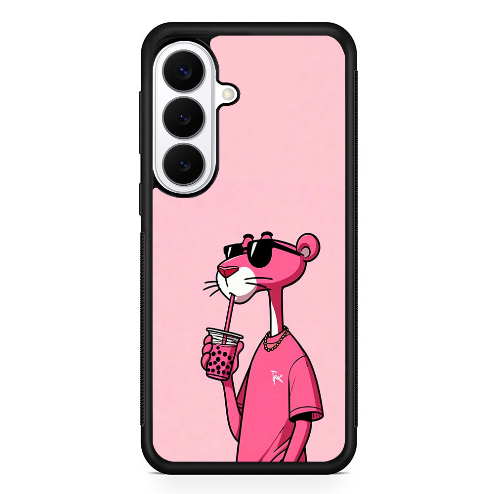 Pink Panther Drinks Bubble Tea Samsung Galaxy S26 Plus Case | Slim Protective Cover for Samsung Galaxy S26 Plus