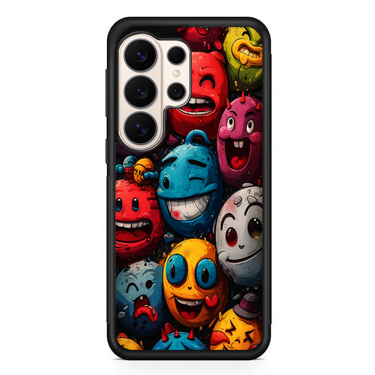 Colorful Funny Emoticons Doodle Samsung Galaxy S26 Ultra Case | Slim Protective Case for Samsung Galaxy S26 Ultra
