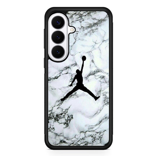 Jordan White Marble Logo Samsung Galaxy S26 Plus Case | Lightweight Protective Cover for Galaxy S26 Plus
