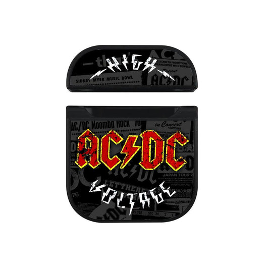 ACDC Concert Alert Hard Plastic Case Cover For Apple Airpods-Xtracase