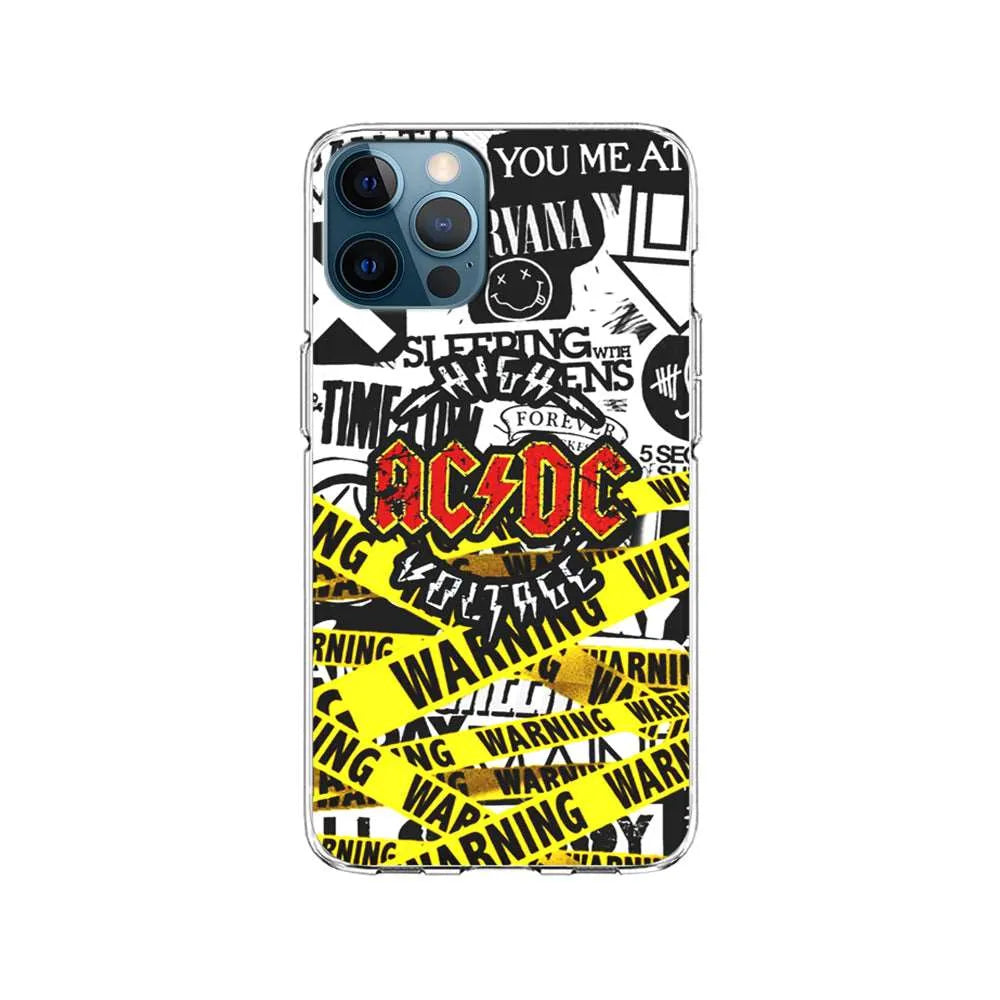 ACDC High Voltage iPhone 13 Pro Case-Clear Soft Case-Xtracase