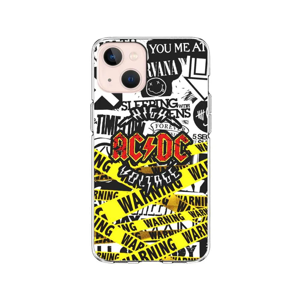 ACDC High Voltage iPhone 15 Case-Clear Soft Case-Xtracase
