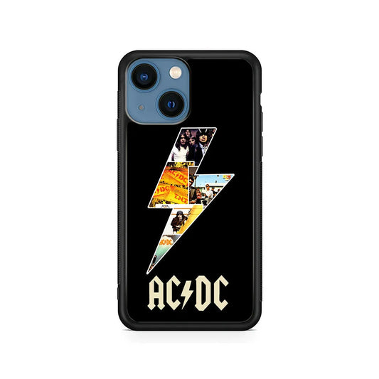 ACDC Rock Band iPhone 14 Plus Case-Rubber / Black (2D Case)-Xtracase