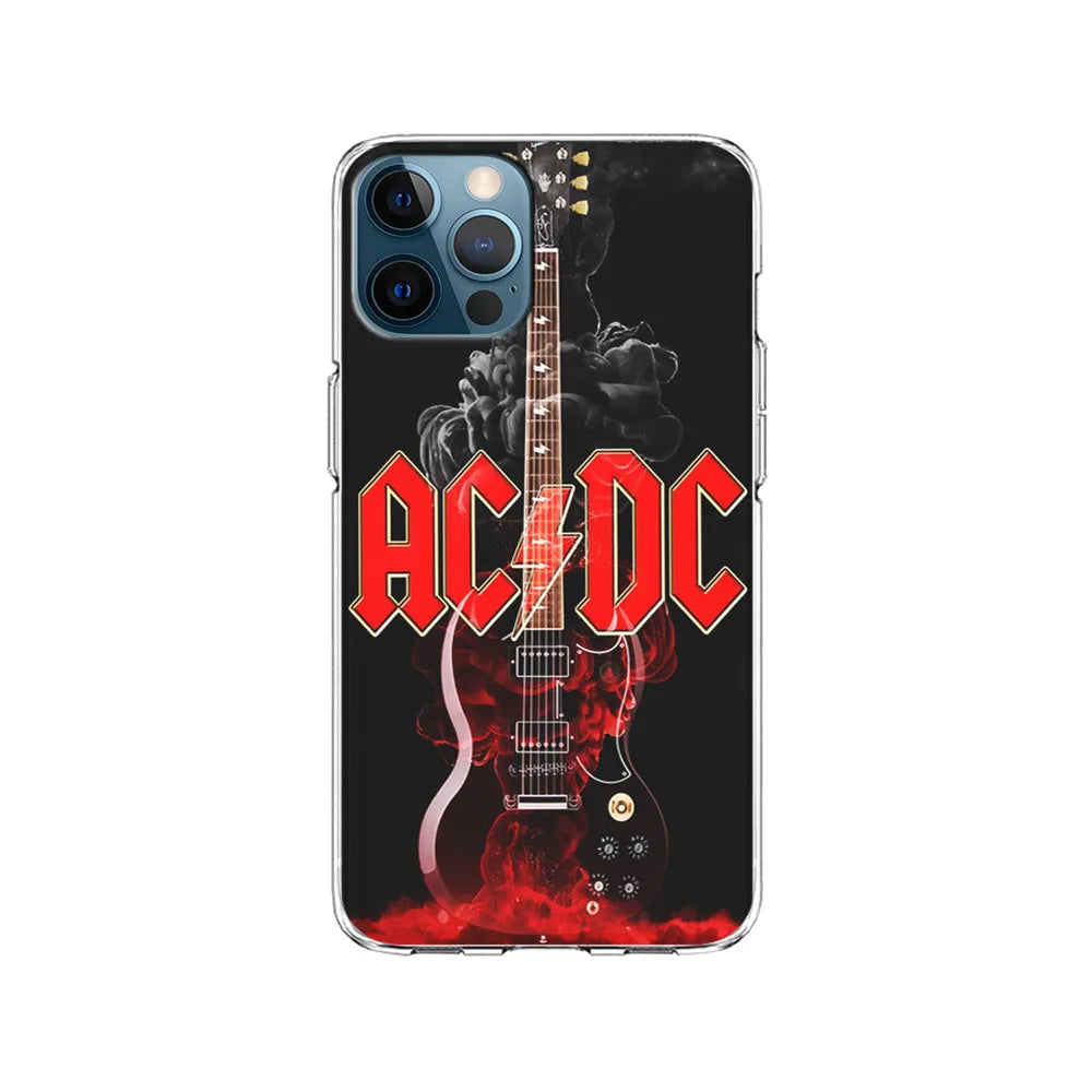 ACDC Rock Guitar iPhone 13 Pro Case-Clear Soft Case-Xtracase